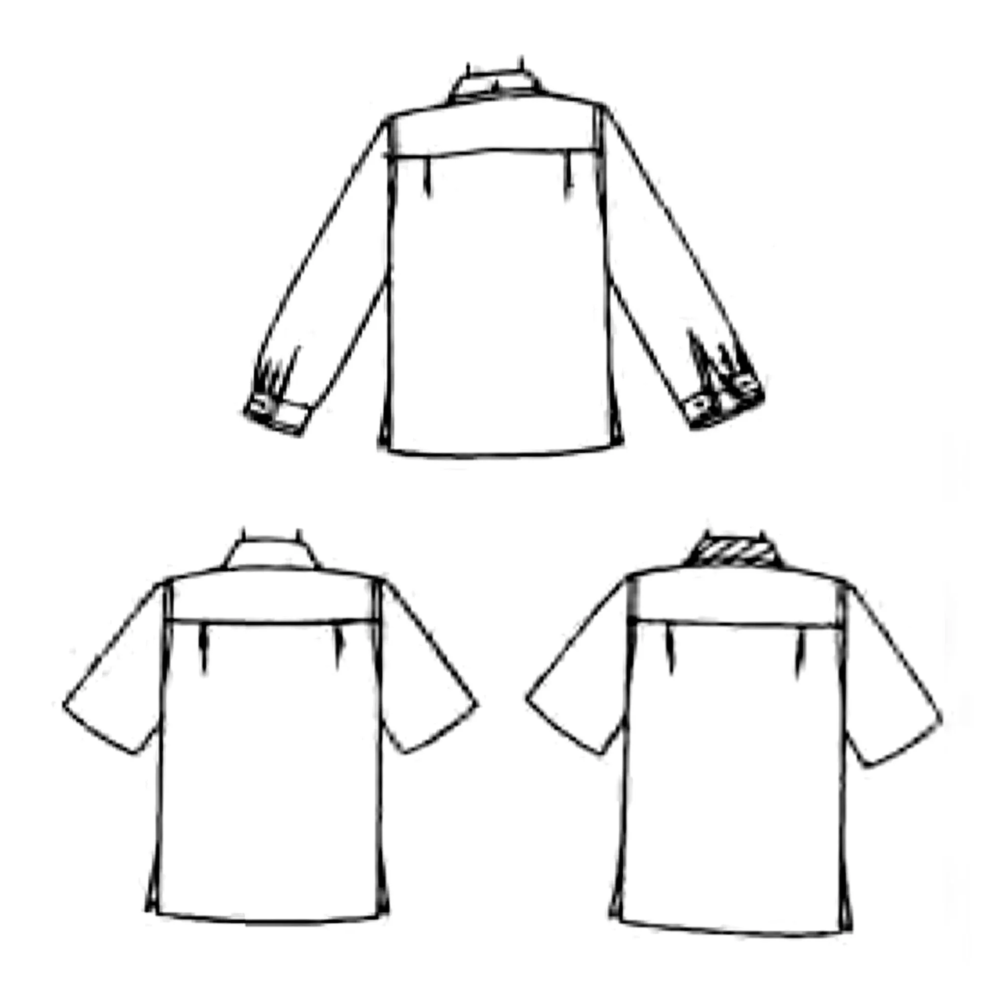 PDF - 1950's Sewing Pattern: Men's Sports Shirt with Yoke & Pocket  -  Chest 38”-40” (96.5cm-101.6cm) - Instantly Print at Home