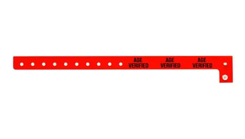 Plastic Wristbands - Age Verified