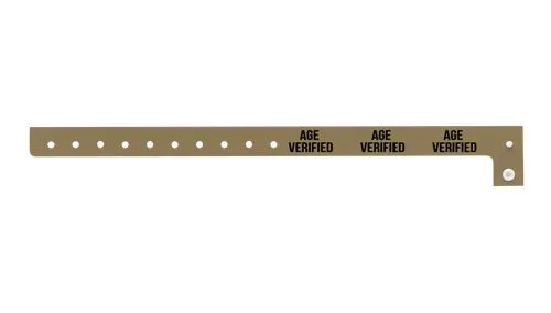 Plastic Wristbands - Age Verified