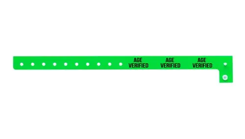 Plastic Wristbands - Age Verified