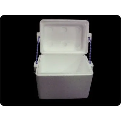 Polystyrene 6L Cooler Box Deep with Rope Thermal Storage Box - Fits 6-Pack