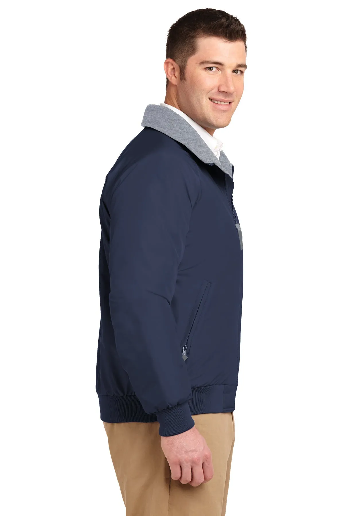 Port Authority Challenger Customized Jackets, True Navy/Grey Heather