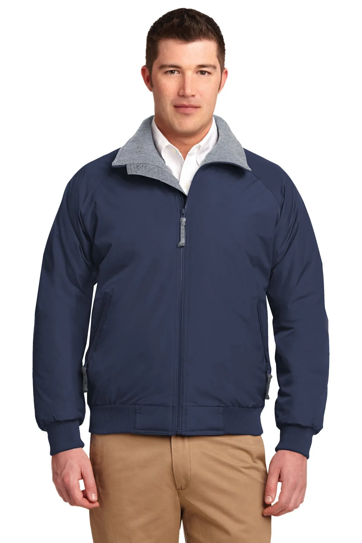 Port Authority Challenger Customized Jackets, True Navy/Grey Heather