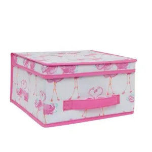 Pretty Flamingo Storage Box - Medium