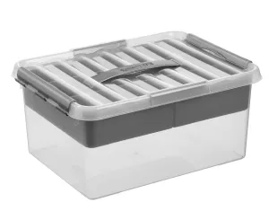 Q-LIne Multibox 15L - Transparent Metallic