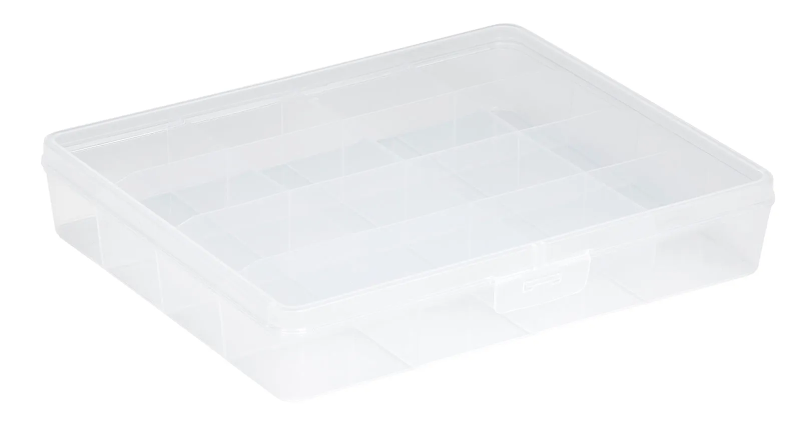 Q-Line Storage Box - 16 Compartments - Transparent