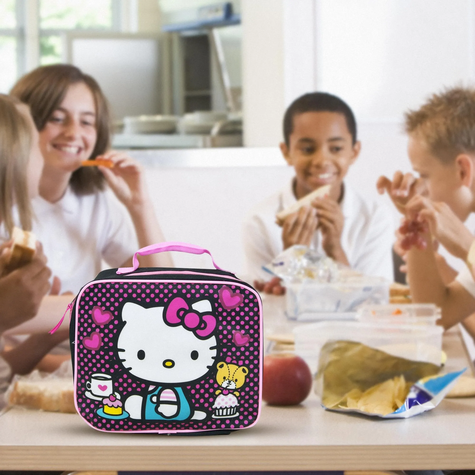 Sanrio Hello Kitty Rectangle Lunch Bag | 9 x 3 x 8 Inches