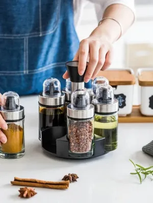 Seasoning Bottle Jar 6 Piece Set