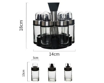 Seasoning Bottle Jar 6 Piece Set