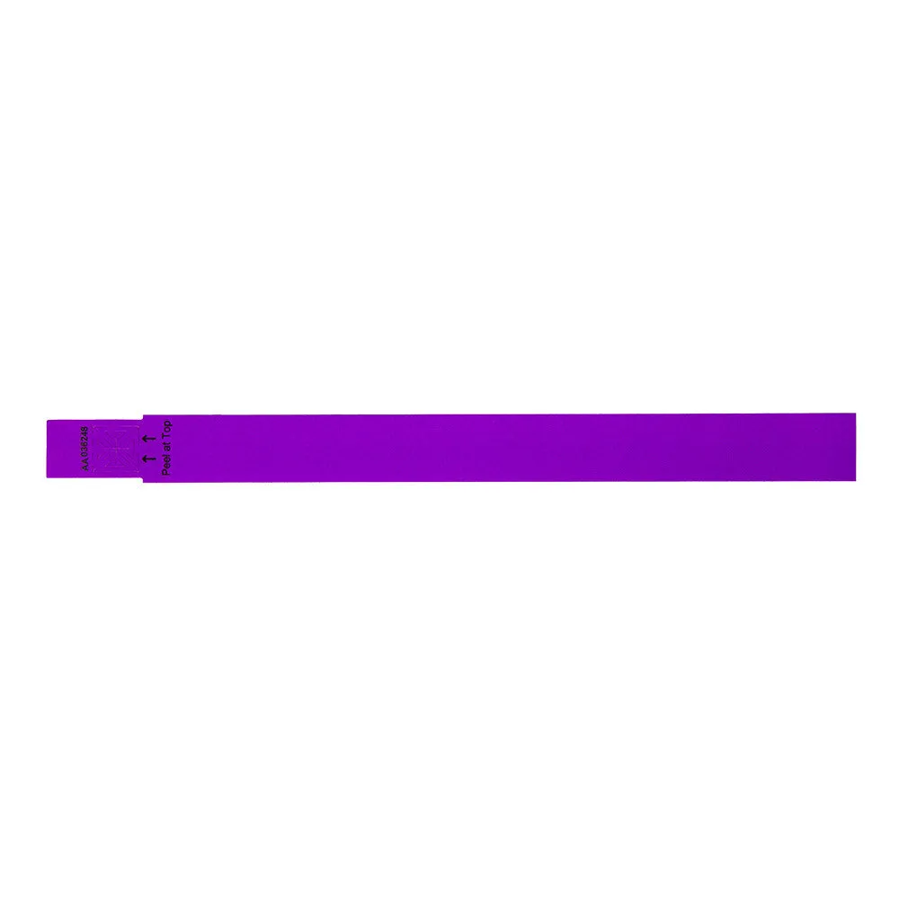 SecurBand® Custom Wristbands 7/8" Clean-Tab™ SCR (500/Pack)