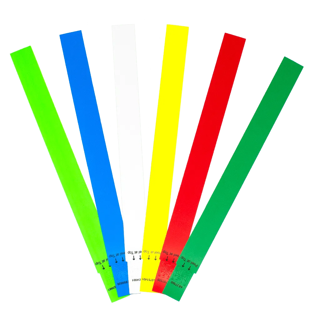 SecurBand® Custom Wristbands 7/8" Clean-Tab™ SCR (500/Pack)
