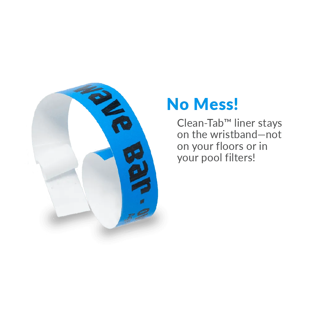 SecurBand® Custom Wristbands 7/8" Clean-Tab™ SCR (500/Pack)