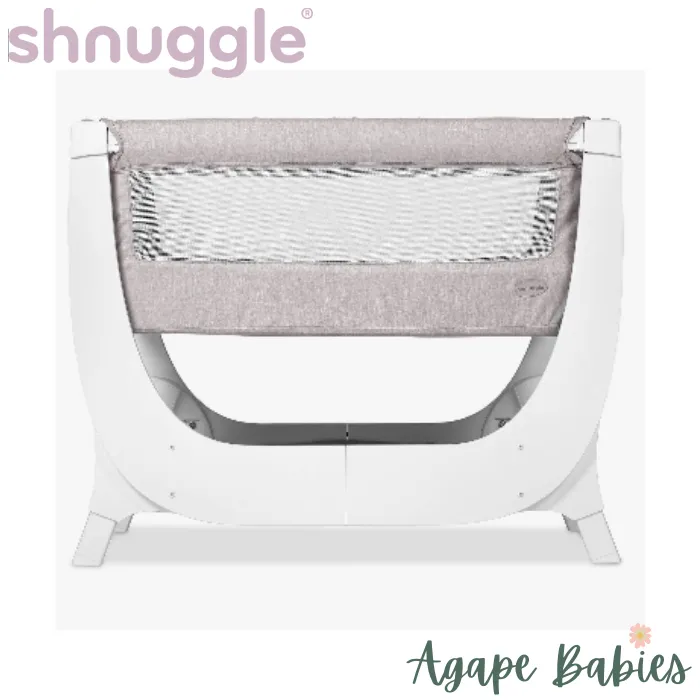 Shnuggle Air Bedside Crib - Stone Grey (1 year local warranty on manufacturing defects)