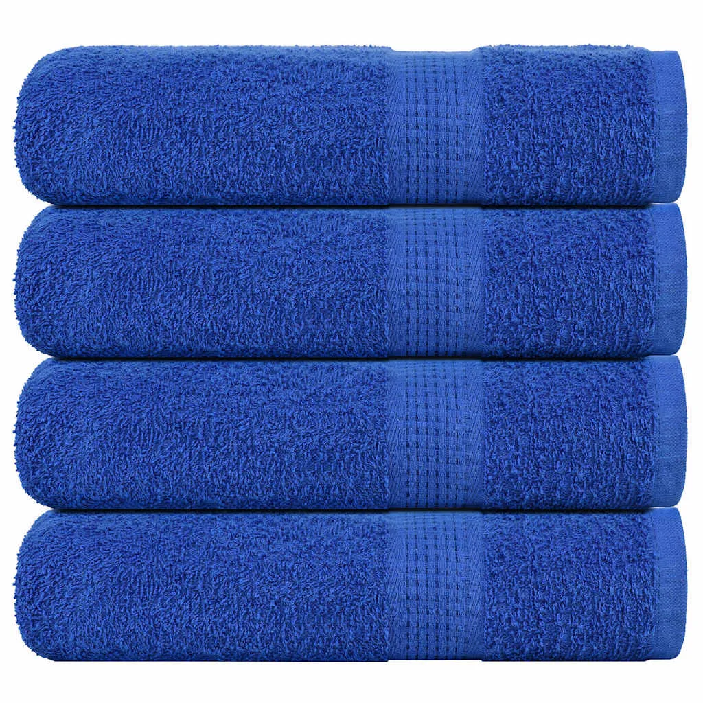 Shower Towels 4 pcs Blue 70x140 cm 360 gsm 100% Cotton