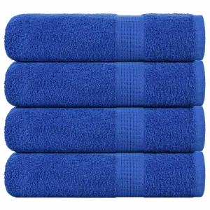 Shower Towels 4 pcs Blue 70x140 cm 360 gsm 100% Cotton