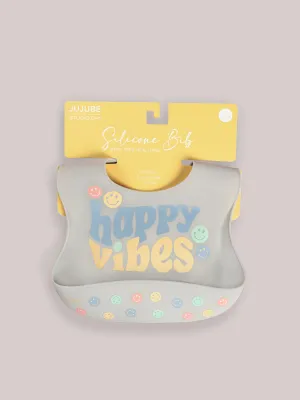 Silicone Bib - Happy Baby Vibes