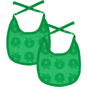 Småfolk Green 2 Pak Lille Bib Med Æbler