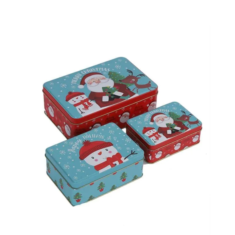 Snowman Buddie Storage Box - Set Of Three