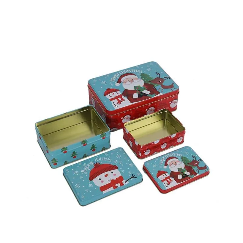 Snowman Buddie Storage Box - Set Of Three