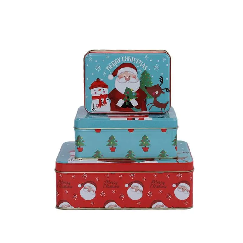 Snowman Buddie Storage Box - Set Of Three