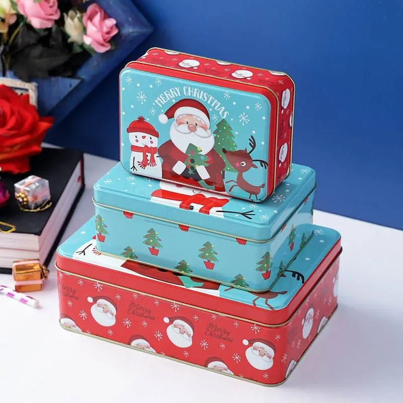 Snowman Buddie Storage Box - Set Of Three