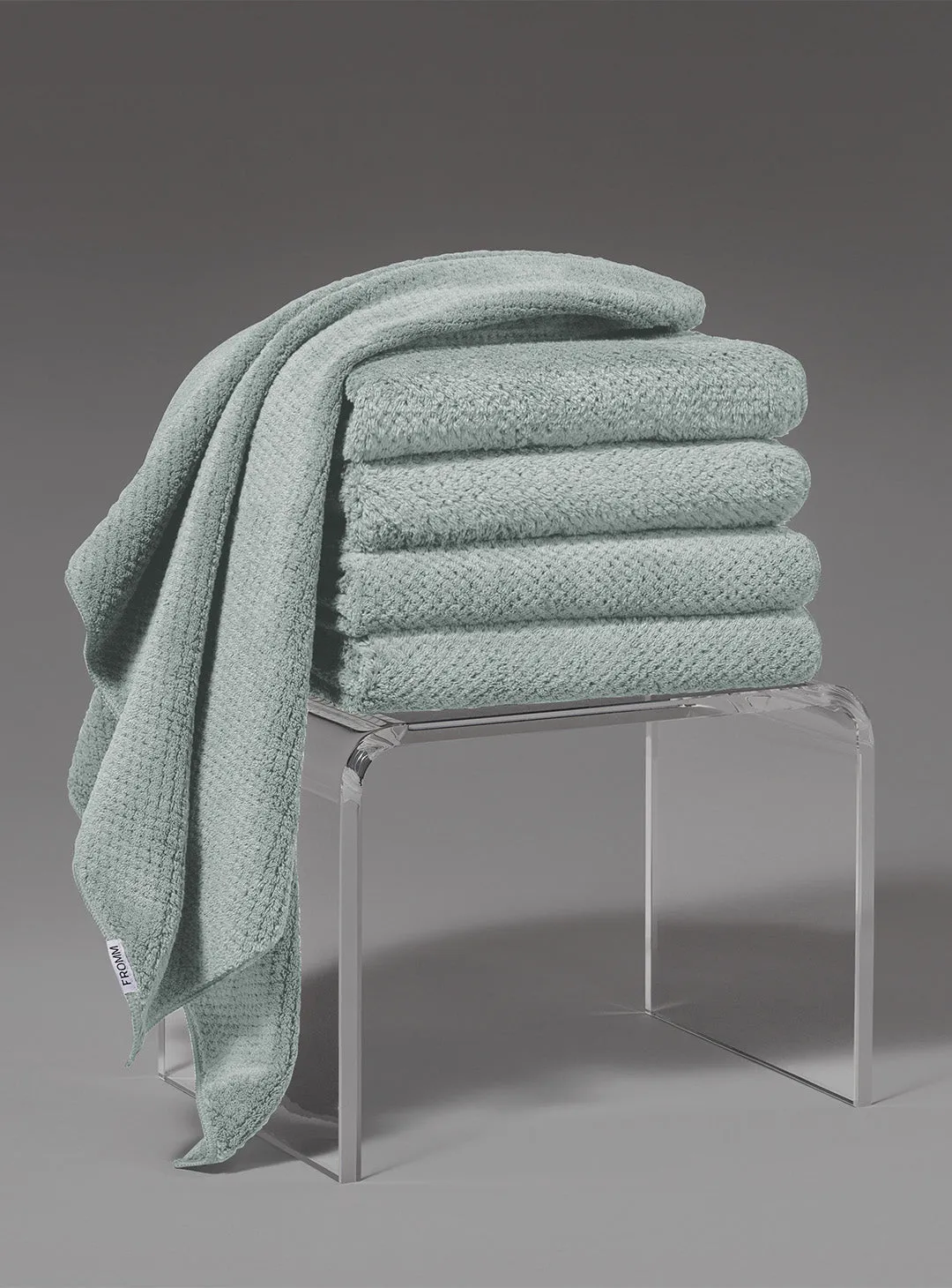 Softees Plush Microfiber Towels - 6 Pack - Sage