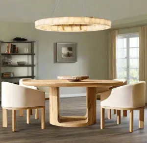 Solid Wood Caramel Color Dining Chairs