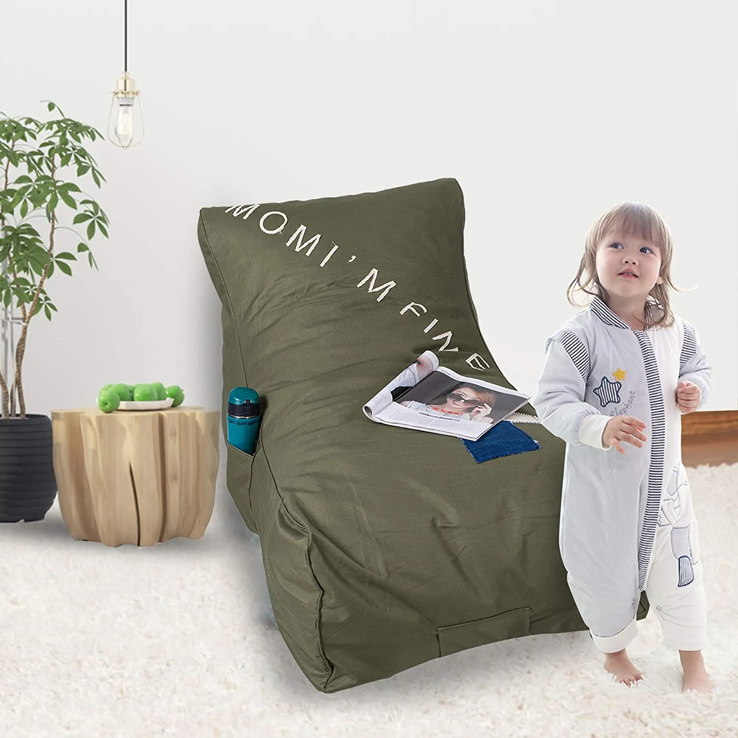 Sponge Leisure Lazy Lounger Chair Comfortable Couch Sofa Beds for Kids and Teens