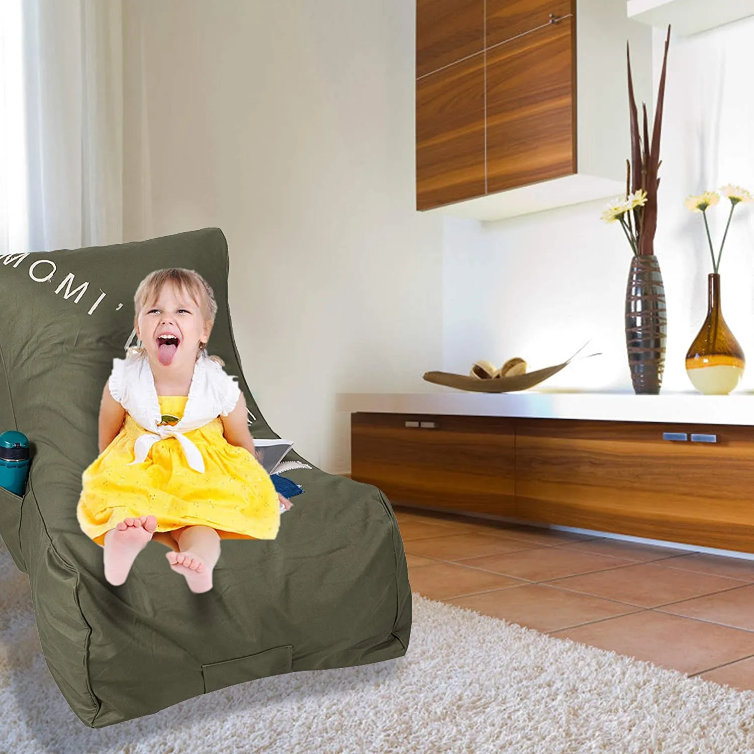Sponge Leisure Lazy Lounger Chair Comfortable Couch Sofa Beds for Kids and Teens