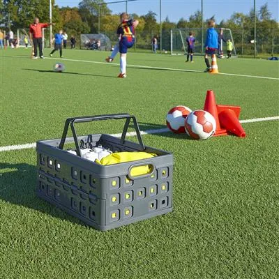 Square Folding Box With Handle 32L - Anthracite