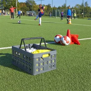 Square Folding Box With Handle 32L - Anthracite