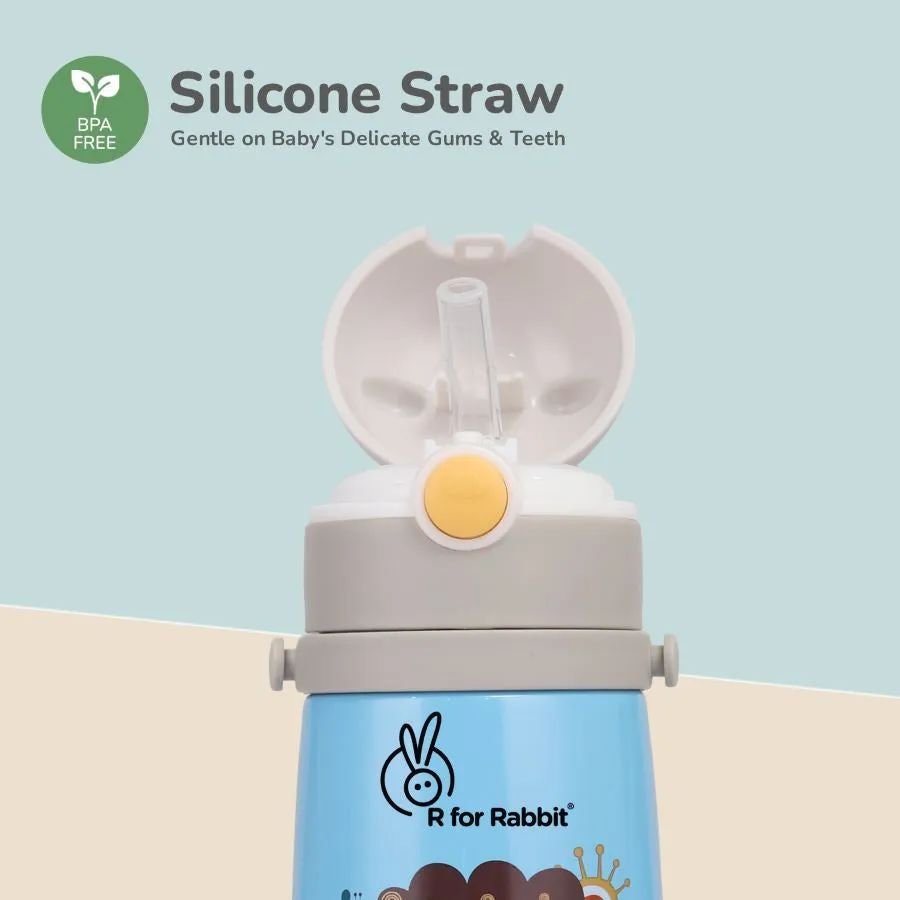 Steebo Safari Stainless Steel Sipper Bottle for Kids 500ml