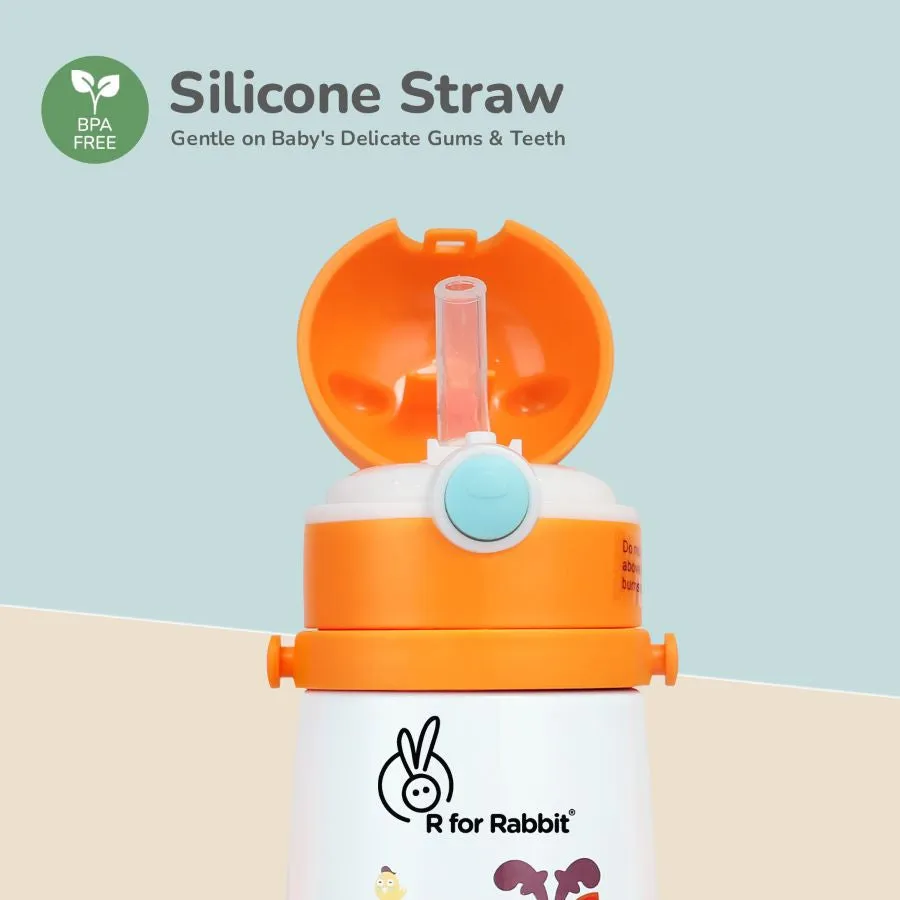 Steebo Safari Stainless Steel Sipper Bottle for Kids 500ml