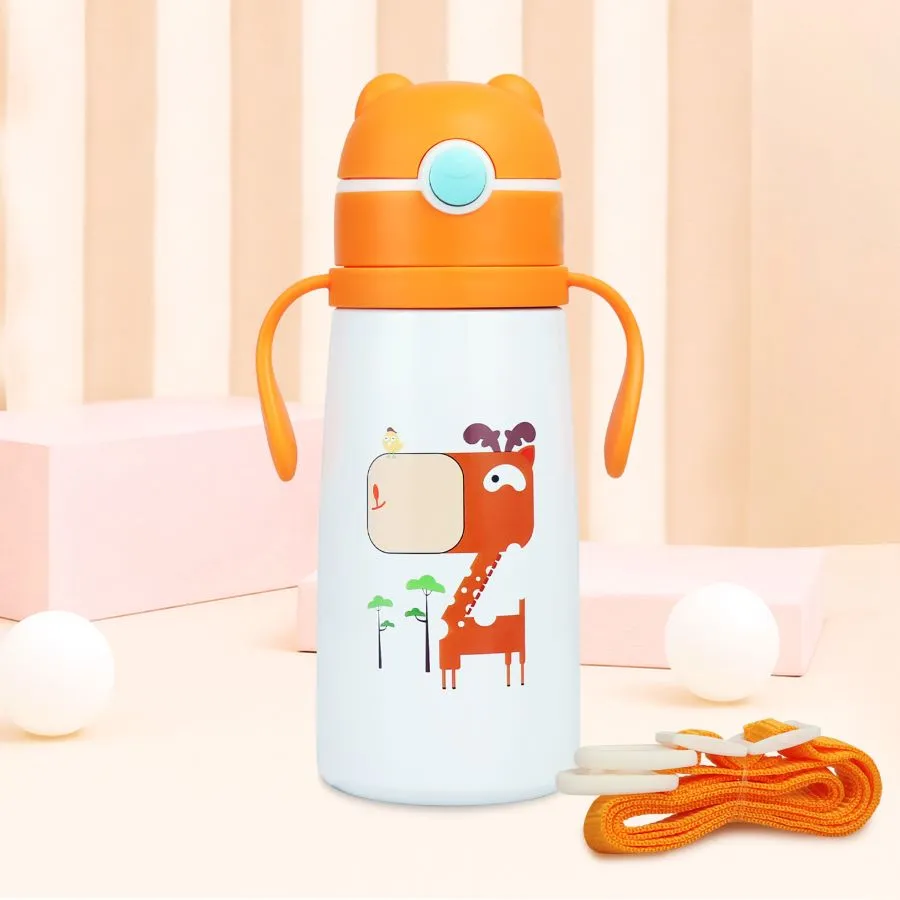 Steebo Safari Stainless Steel Sipper Bottle for Kids 500ml