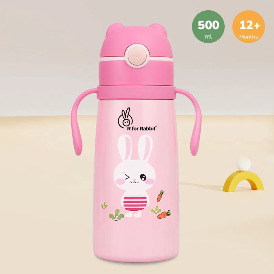 Steebo Safari Stainless Steel Sipper Bottle for Kids 500ml