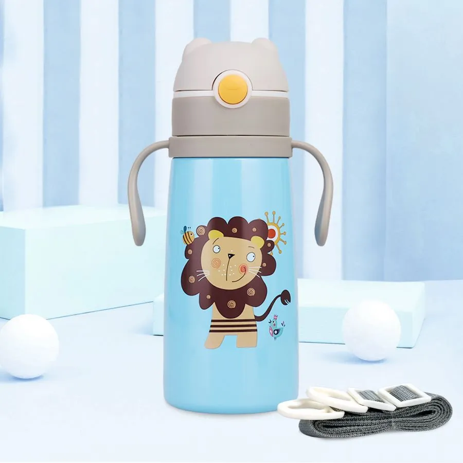 Steebo Safari Stainless Steel Sipper Bottle for Kids 500ml