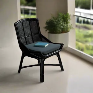 Sturdy Metal Wood Rattan Dining Chairs