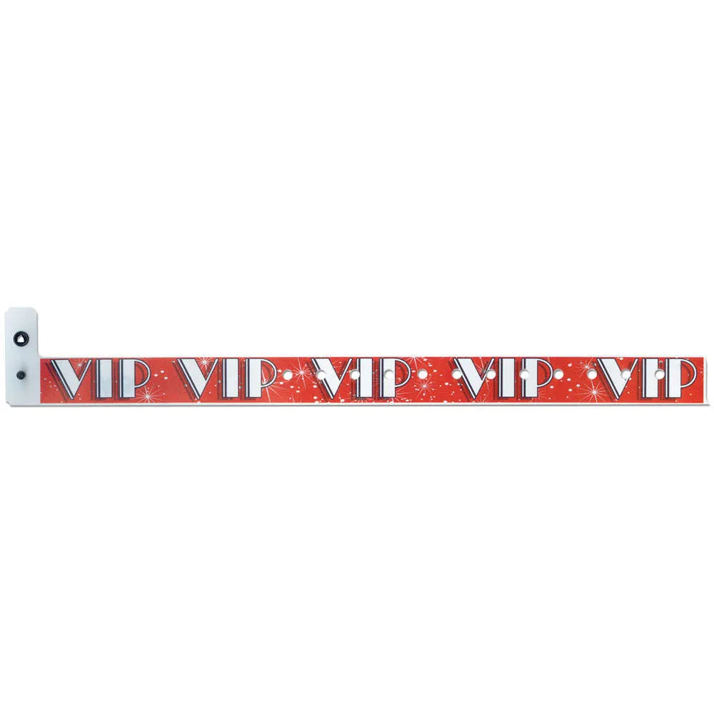 Superband® Expressions Plastic Wristbands 3/4" VIP Design 4030 (500/Box)