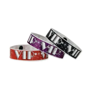 Superband® Expressions Plastic Wristbands 3/4" VIP Design 4030 (500/Box)