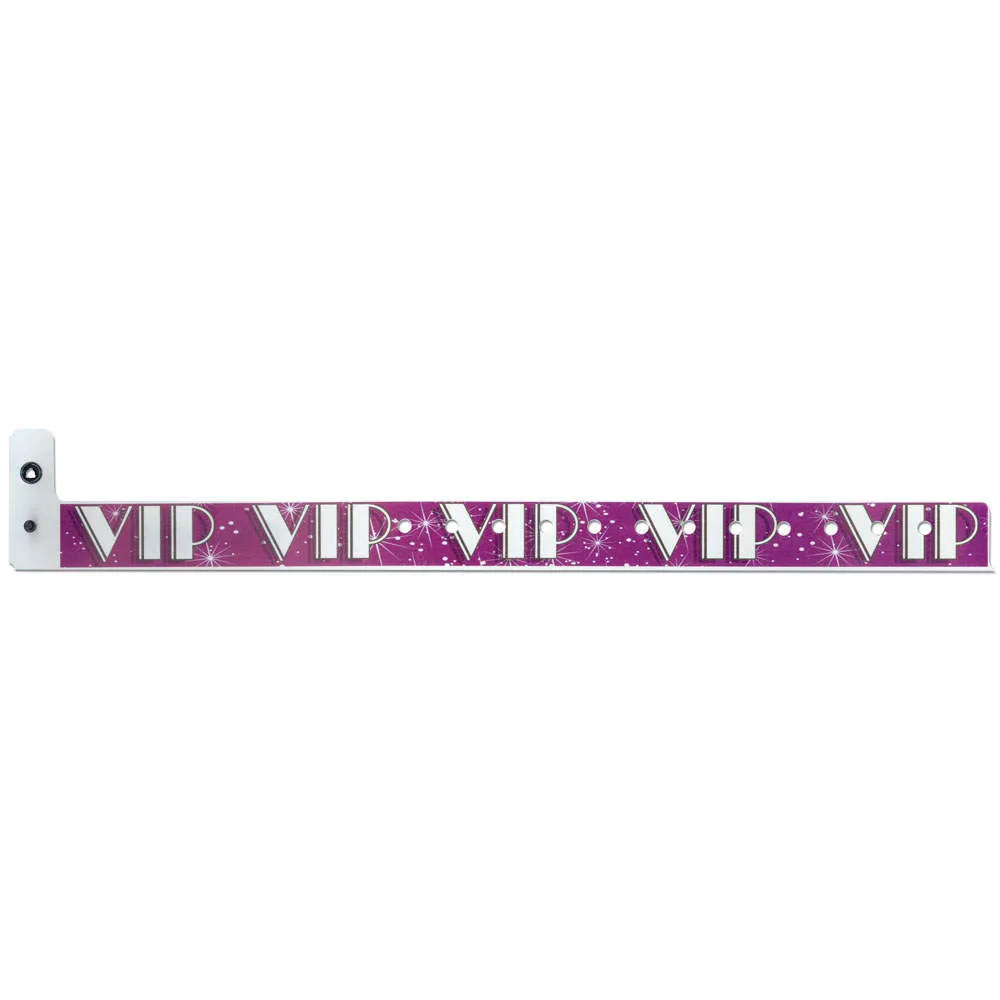 Superband® Expressions Plastic Wristbands 3/4" VIP Design 4030 (500/Box)