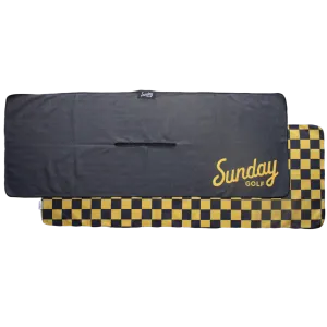 Tailgate Golf Towel | Black & Yellow x4