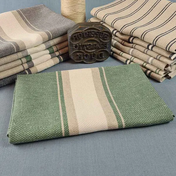 Tea Towel (Linen) "Working Kitchen Towel - Green"
