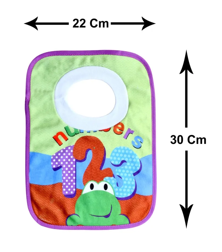 THE LITTLE LOOKERS Soft Terry Cotton Baby Bibs with Comfortable Round Neck for Bottle Feeding & Breast Feeding | Double Layered Skins for Quick Absorption