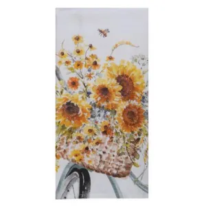 Towel Terry Sunflowers Bike Forever