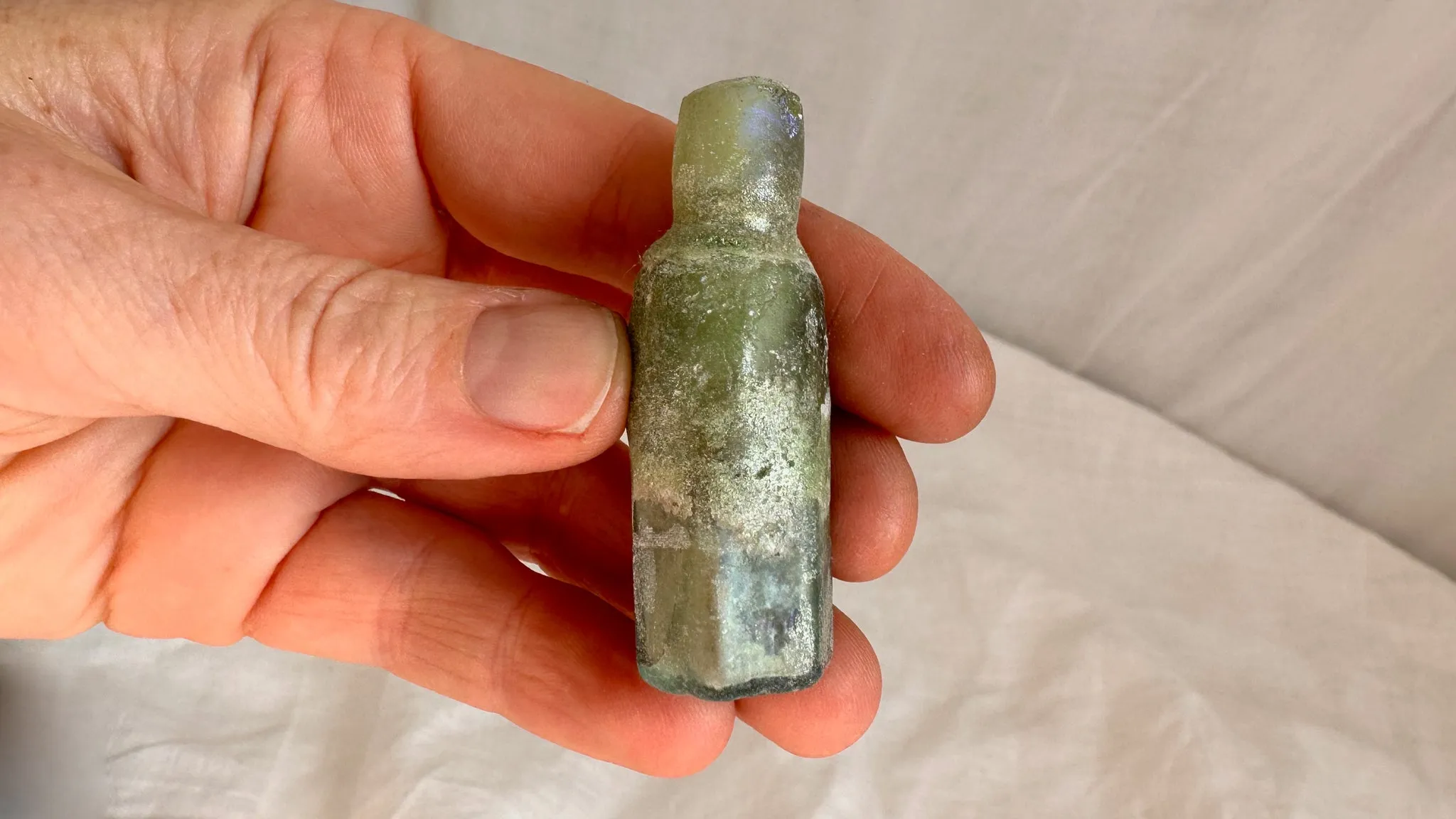 Trio of Ancient Roman Glass Bottles. 0367