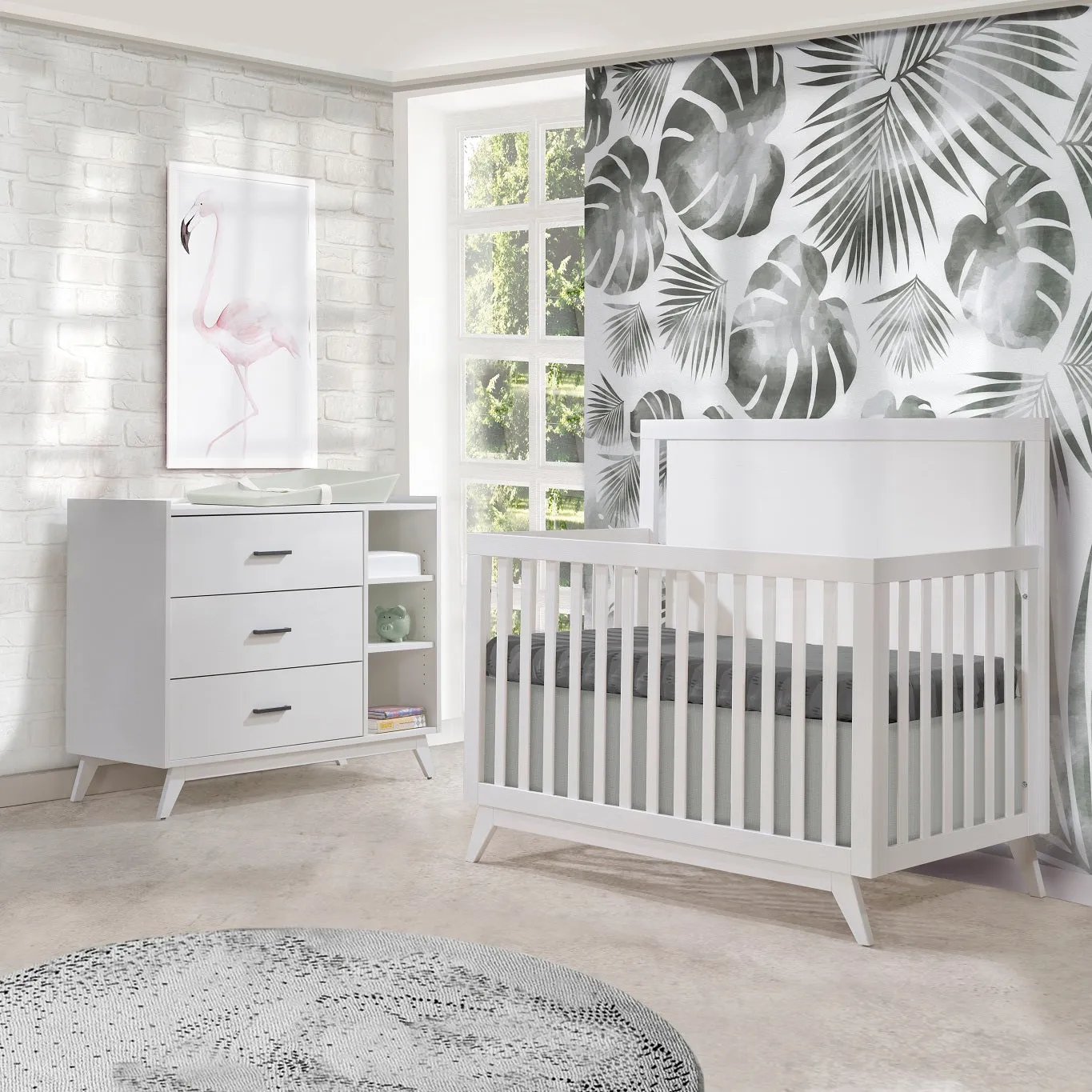 Tulip Sissi Crib-to-Double and Combo Dresser Set