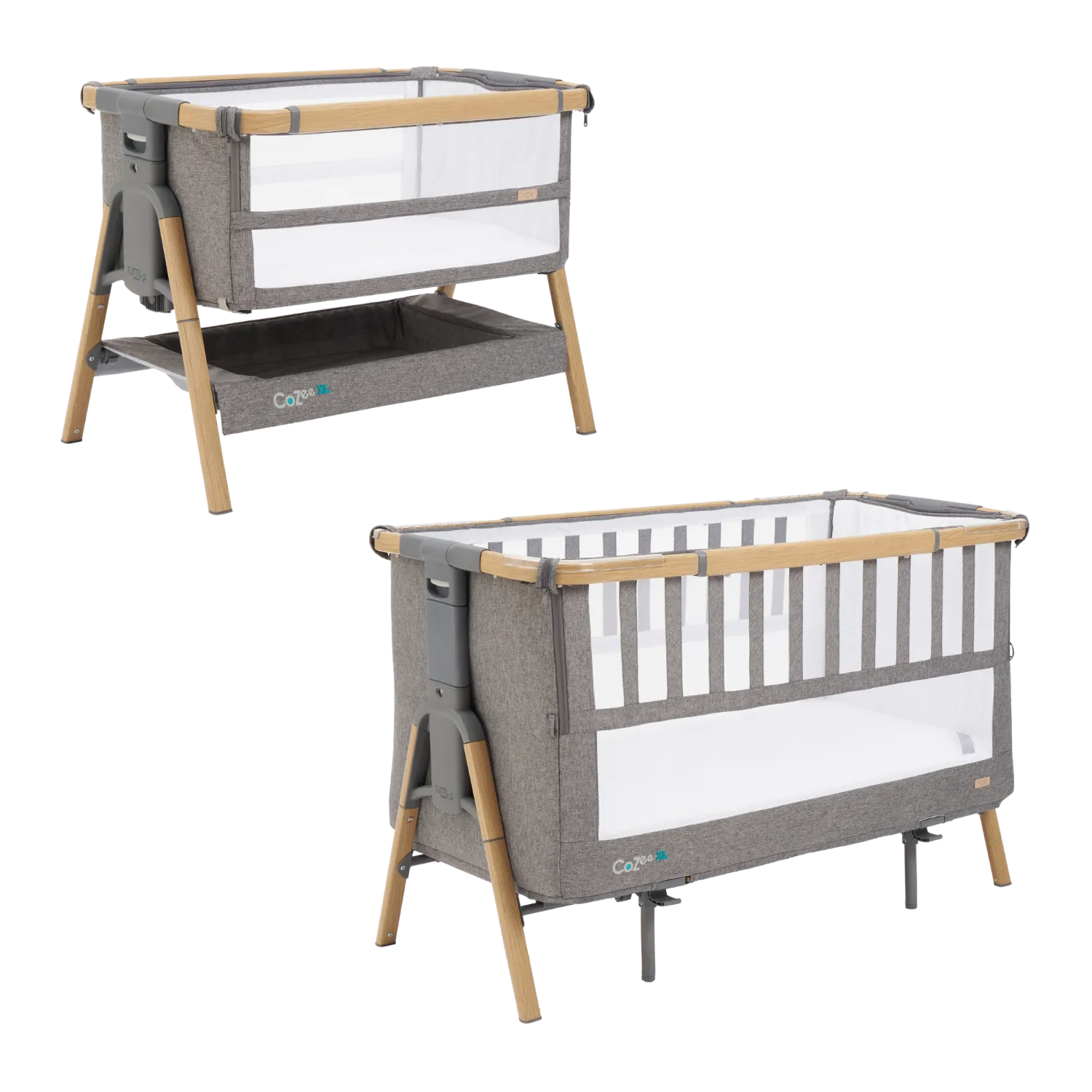 Tutti Bambini CoZee XL Bedside Cot & Crib  (1 year warranty)