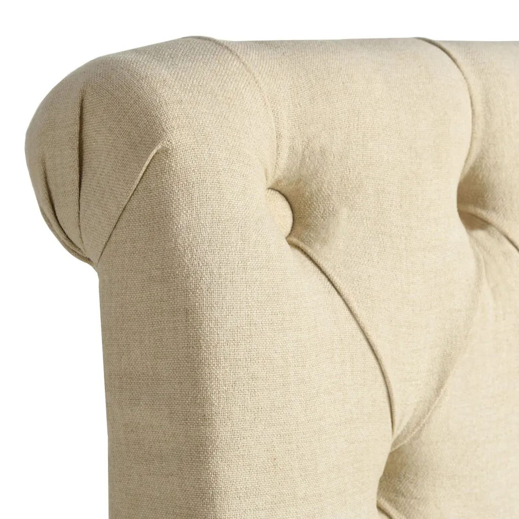 vidaXL Dining Chairs 4 pcs Cream Fabric