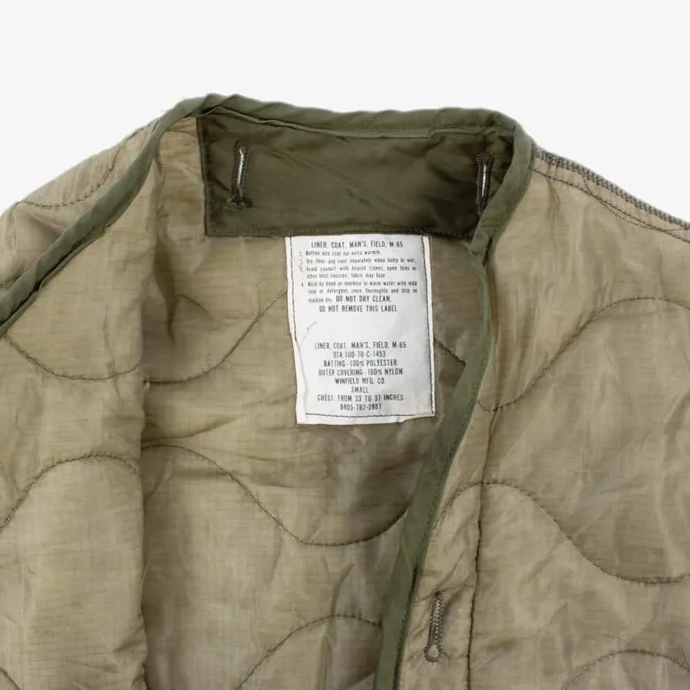 Vintage U.S Army M65 Liner Jacket - Olive Green