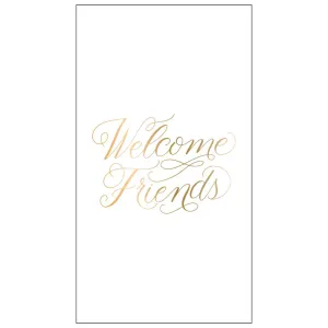 Welcome Friends Paper Guest Towels 24ct